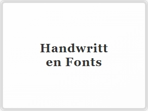 Personalized Handwritten Font Combinations for Signage