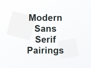 Modern Sans Serif Pairings for Business Signage